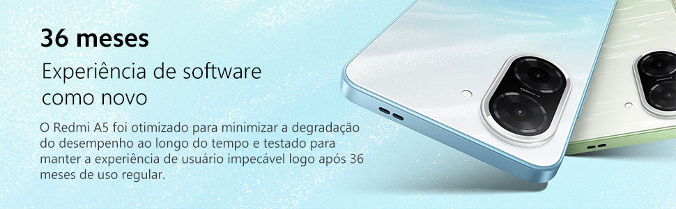 Smartphone Xiaomi Redmi A5 128GB 4GB RAM Dual SIM Tela 6.88'' - Preto Midnight Black