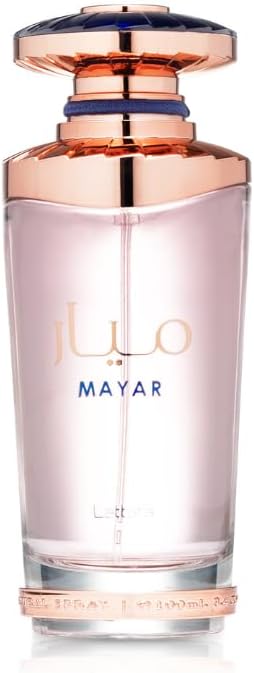 Perfume Lattafa Mayar Rose 100ml Original Importado - Fragrância Feminina Premium Árabe Eau de Parfum