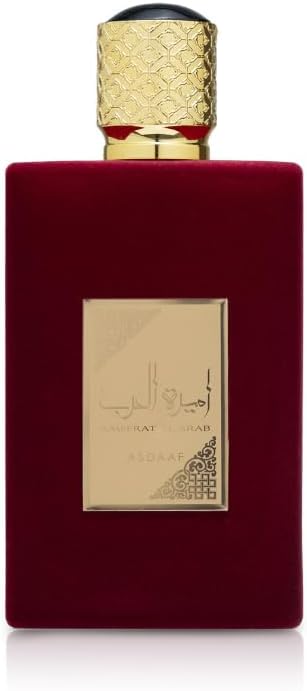 Perfume Asdaaf Ameerat Al Arab Vermelho 100ml Original Importado - Fragrância Feminina Premium Árabe Eau de Parfum