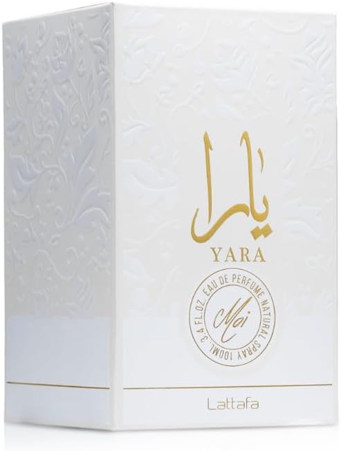 Perfume Lattafa Yara Moi White 100ml Original Importado - Fragrância Feminina Premium Árabe Eau de Parfum