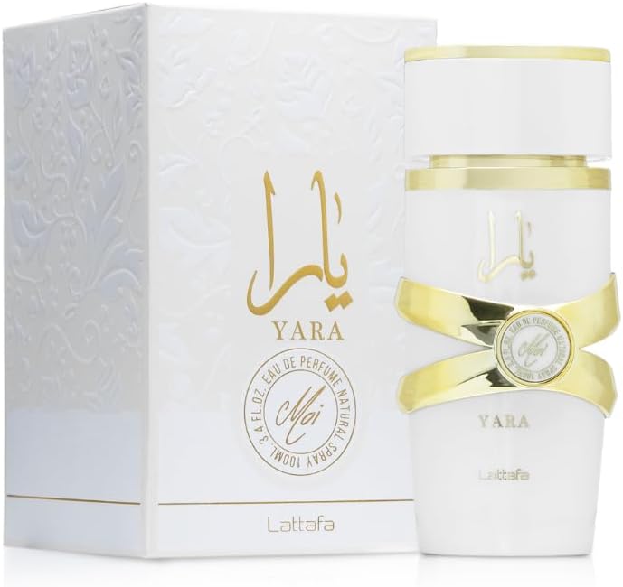 Perfume Lattafa Yara Moi White 100ml Original Importado - Fragrância Feminina Premium Árabe Eau de Parfum