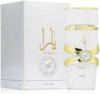 Perfume Lattafa Yara Moi White 100ml Original Importado - Fragrância Feminina Premium Árabe Eau de Parfum