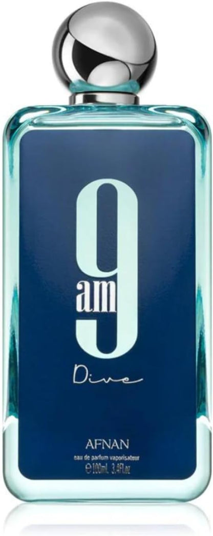 Perfume Afnan 9am Dive 100ml Original Importado - Fragrância Masculina Premium Árabe Eau de Parfum