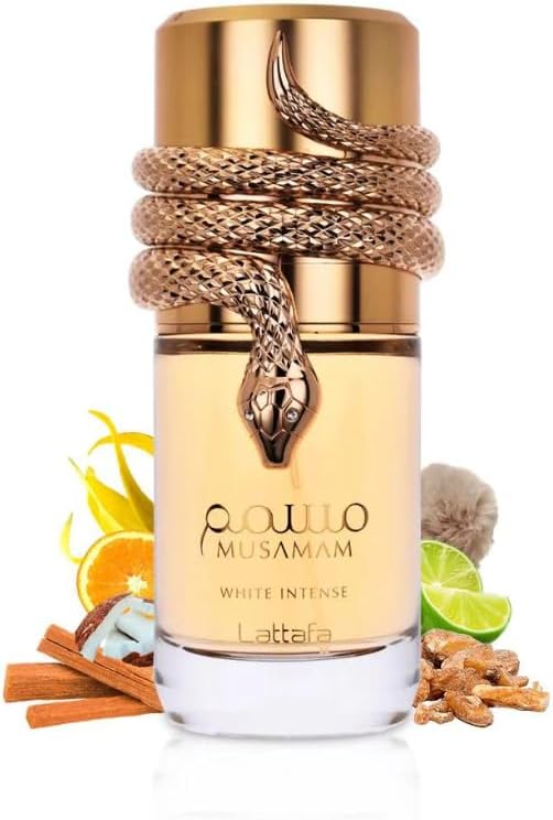 Perfume Lattafa Musamam White Intense 100ml Original Importado - Fragrância Unissex Premium Árabe Eau de Parfum