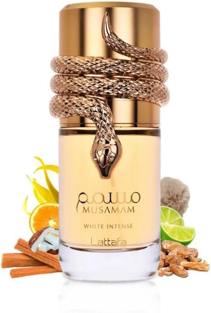 Perfume Lattafa Musamam White Intense 100ml Original Importado - Fragrância Unissex Premium Árabe Eau de Parfum