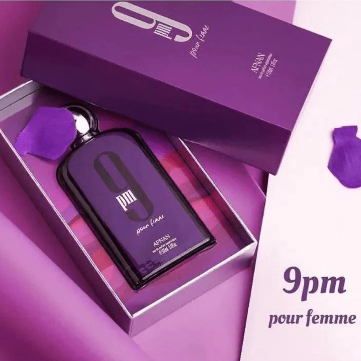 Perfume Afnan 9pm Pour Femme 100ml Original Importado - Fragrância Feminina Premium Árabe Eau de Parfum