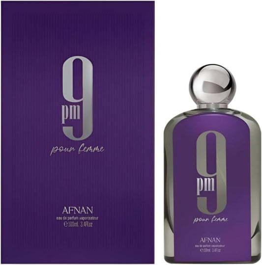 Perfume Afnan 9pm Pour Femme 100ml Original Importado - Fragrância Feminina Premium Árabe Eau de Parfum