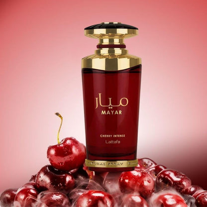 Perfume Lattafa Mayar Cherry Intense 100ml Original Importado - Fragrância Feminina Premium Árabe Eau de Parfum