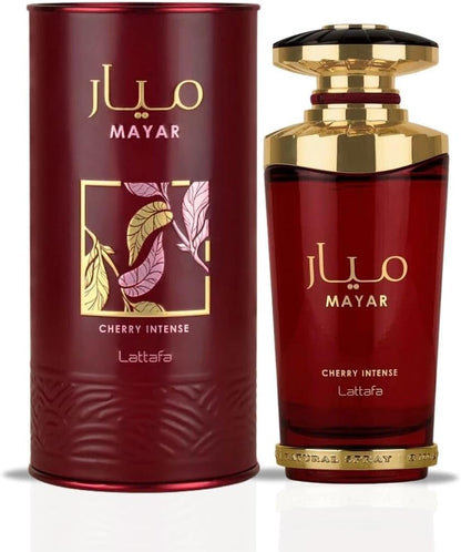 Perfume Lattafa Mayar Cherry Intense 100ml Original Importado - Fragrância Feminina Premium Árabe Eau de Parfum