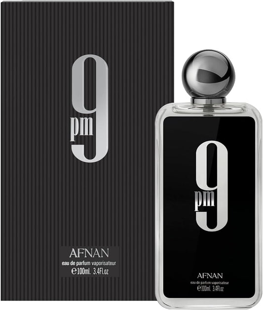 Perfume Afnan 9pm Black 100ml Original Importado - Fragrância Masculina Premium Árabe Eau de Parfum