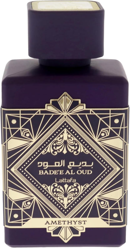 Perfume Lattafa Badee Al Oud Amethyst 100ml Original Importado - Fragrância Unissex Premium Árabe Eau de Parfum