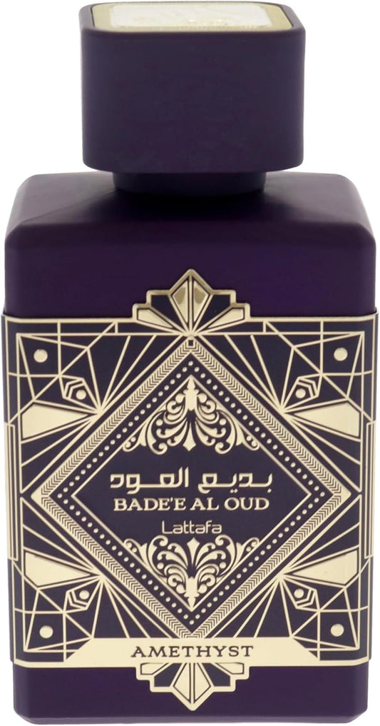 Perfume Lattafa Badee Al Oud Amethyst 100ml Original Importado - Fragrância Unissex Premium Árabe Eau de Parfum