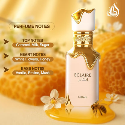 Perfume Lattafa Eclaire 100ml Original Importado - Fragrância Feminina Premium Árabe Eau de Parfum