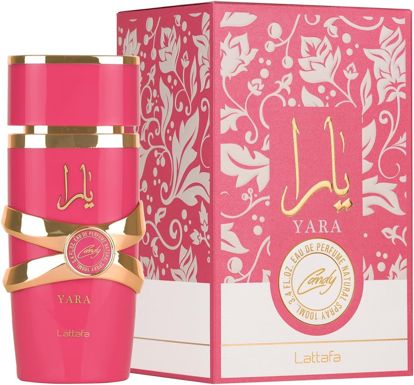Perfume Lattafa Yara Candy 100ml Original Importado - Fragrância Feminina Premium Árabe Eau de Parfum