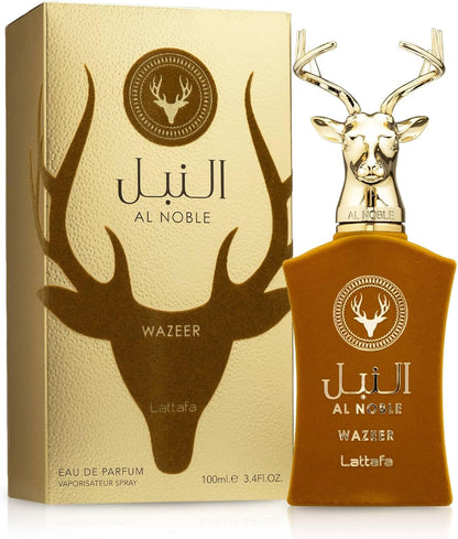 Perfume Lattafa Al Noble Wazeer 100ml Original Importado - Fragrância Masculina Premium Árabe Eau de Parfum