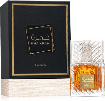 Perfume Lattafa Khamrah Black 100ml Original Importado - Fragrância Unissex Premium Árabe Eau de Parfum