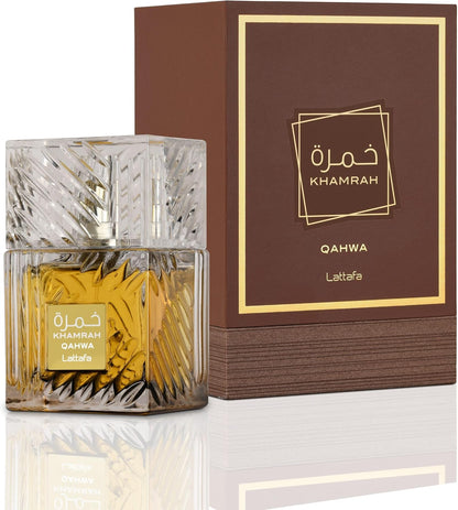 Perfume Lattafa Khamrah Qahwa 100ml Original Importado - Fragrância Unissex Premium Árabe Eau de Parfum