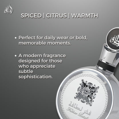 Perfume Lattafa Fakhar Platin 100ml Original Importado - Fragrância Masculina Premium Árabe
