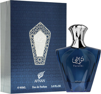 Perfume Afnan Turathi 90ml Original Importado - Fragrância Unissex Premium Árabe Eau de Parfum