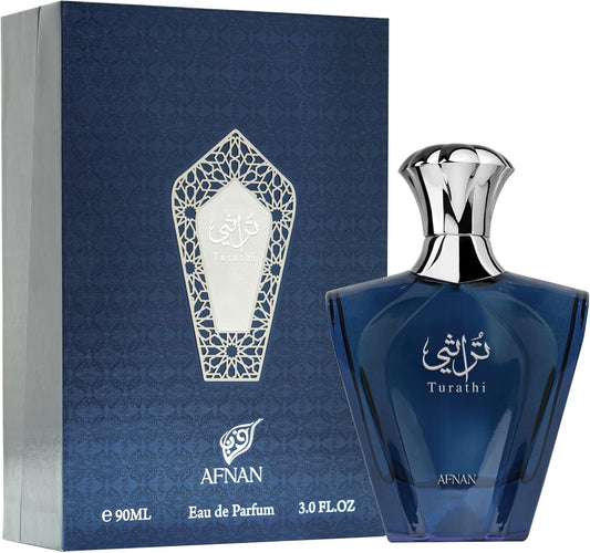 Perfume Afnan Turathi 90ml Original Importado - Fragrância Unissex Premium Árabe Eau de Parfum