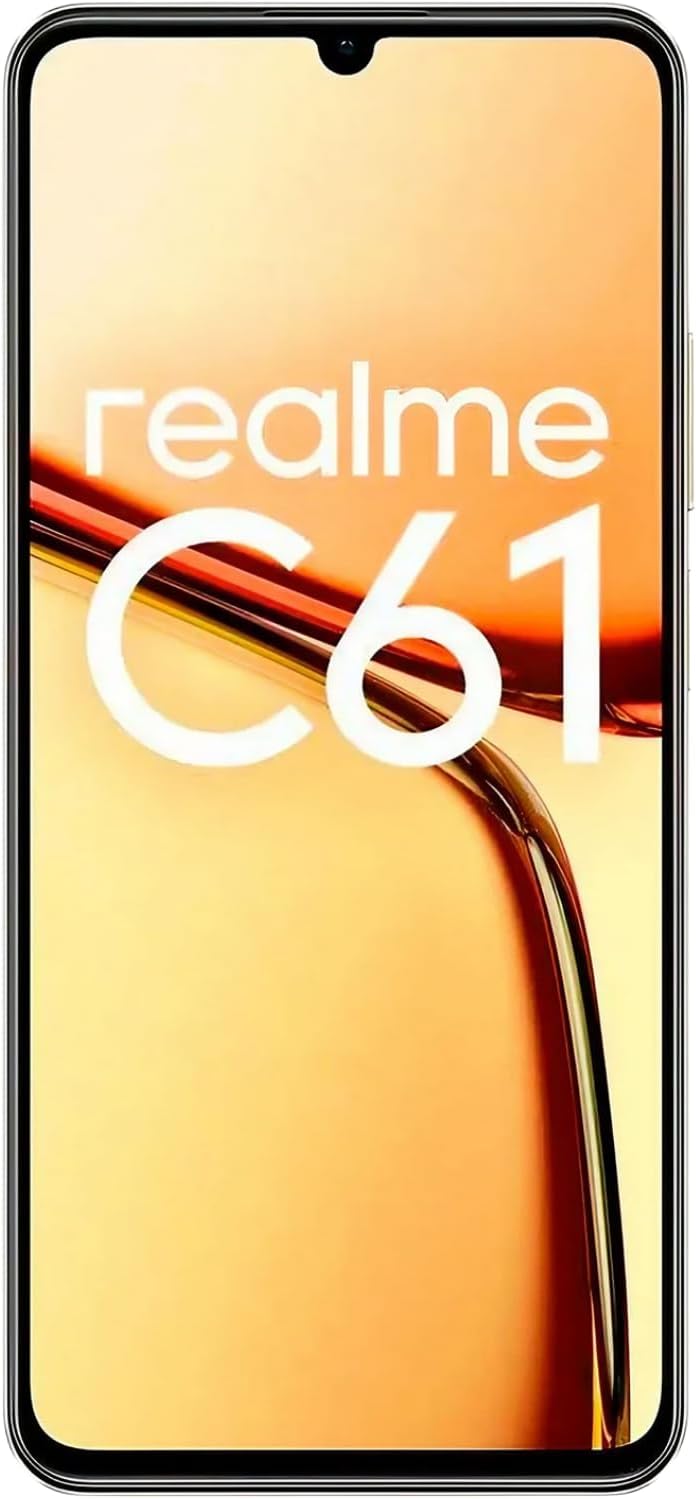 Smartphone Realme C61 256GB 8GB RAM Câmera 50MP Bateria 5000mAh Tela 6,74'' - Dourado
