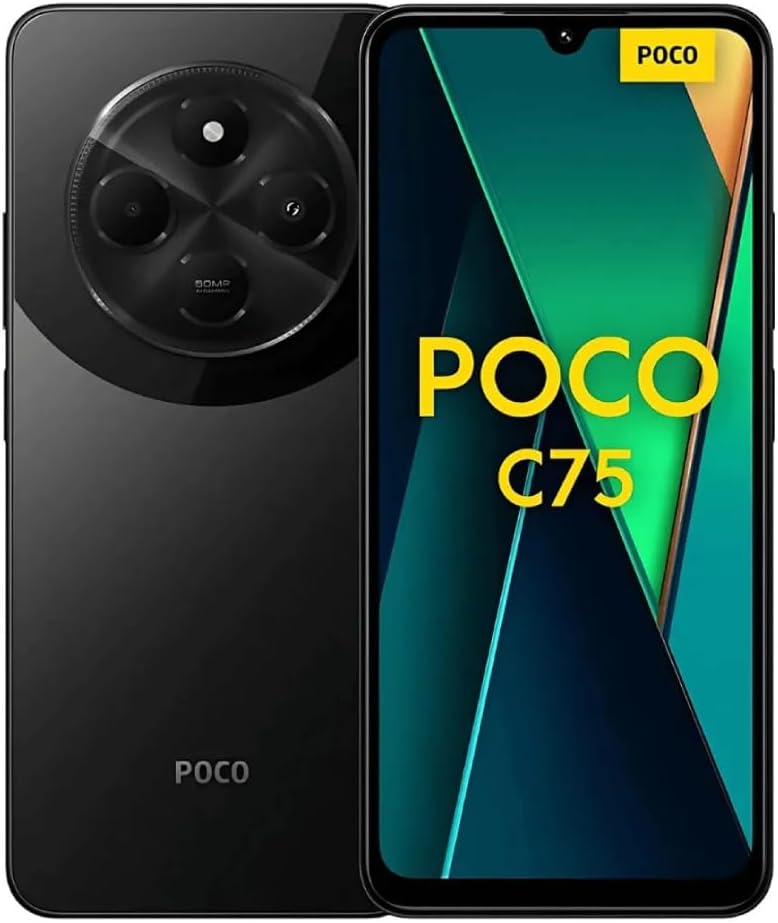 Smartphone Xiaomi Poco C75 NFC 8GB RAM 256GB ROM - Preto (Black)