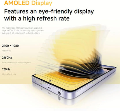 Smartphone Xiaomi Redmi Note 14 Pro 5G Midnight Black 12GB RAM 256GB ROM NFC