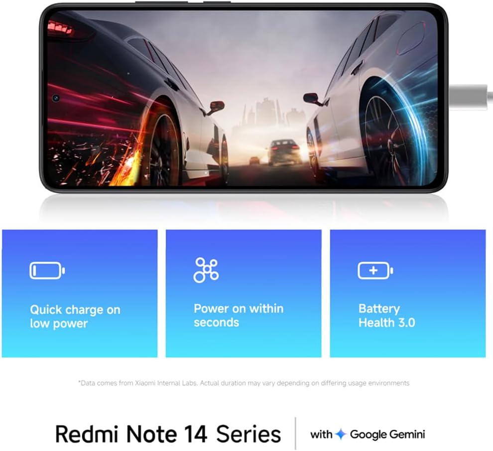 Smartphone Xiaomi Redmi Note 14 5G NFC Midnight Black (Preto) 8GB RAM 256GB ROM