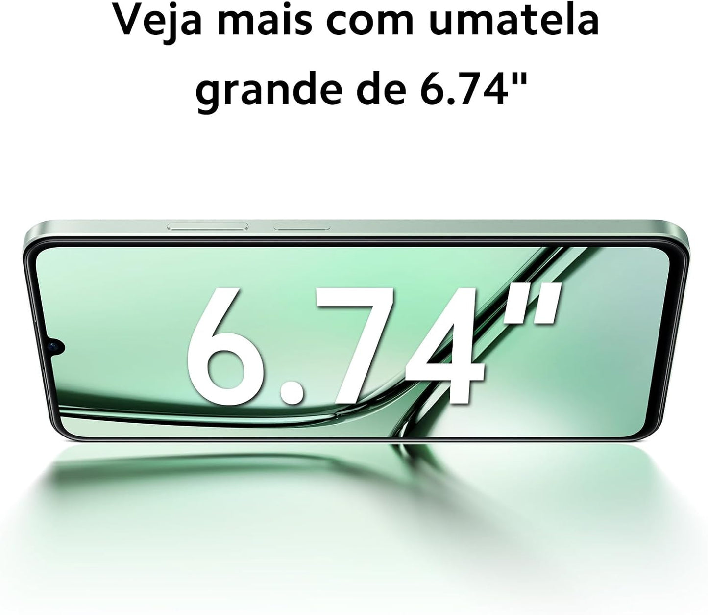 Realme Note 60X - 64GB - 3 GB RAM - Câmera 8MP - Bateria de 5000mAh - Wilderness Green (Verde)