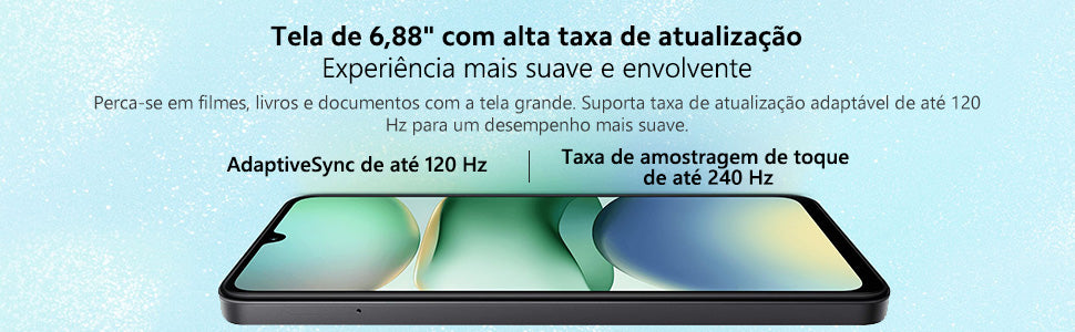 Smartphone Xiaomi Redmi A5 128GB 4GB RAM Dual SIM Tela 6.88'' - Preto Midnight Black