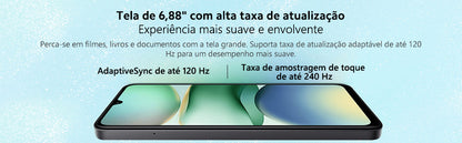 Smartphone Xiaomi Redmi A5 128GB 4GB RAM Dual SIM Tela 6.88'' - Preto Midnight Black