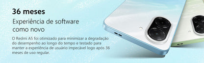 Smartphone Xiaomi Redmi A5 128GB 4GB RAM Dual SIM Tela 6.88'' - Preto Midnight Black