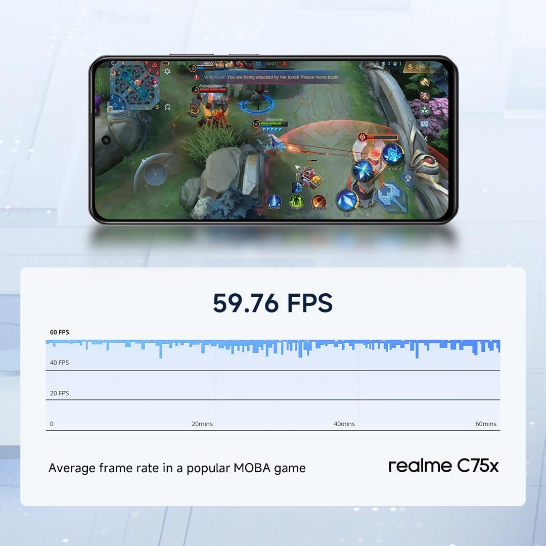 Smartphone Realme C75x 256GB 8GB RAM NFC IP69 - Azul