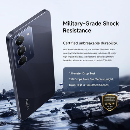 Smartphone Realme C75x 256GB 8GB RAM NFC IP69 - Azul