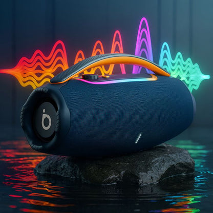 Caixa de Som Bluetooth 60w Boombox Basike BA RAD-172 Potente|Som 3D, Grave Forte e Bateria Duradoura