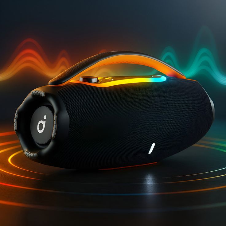 Caixa de Som Bluetooth 60w Boombox Basike BA RAD-172 Potente | Som 3D, Grave Forte e Bateria Duradoura