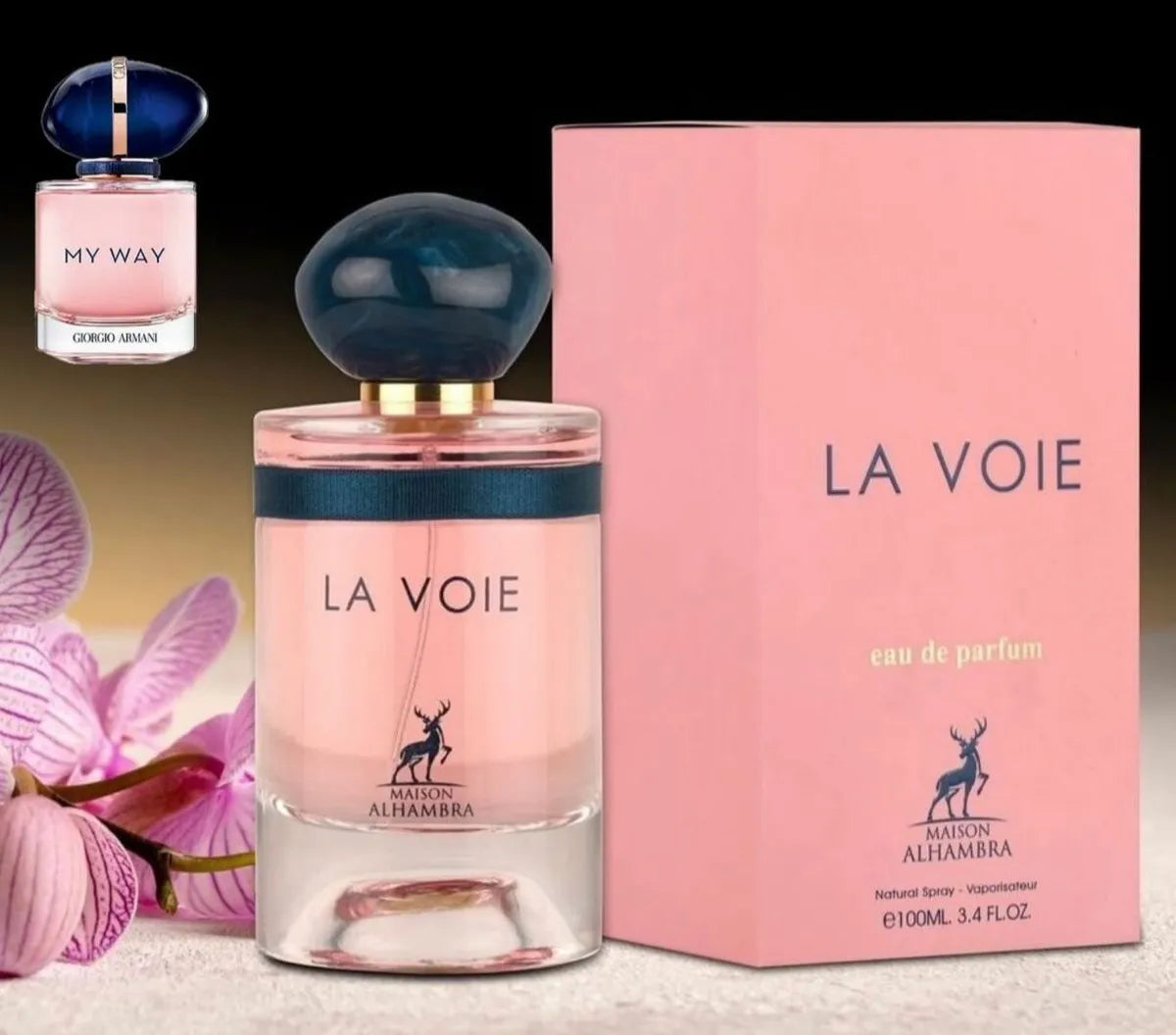 Perfume Maison Alhambra La Voie 100ml Original Importado - Fragrância Feminina Premium Árabe Eau de Parfum