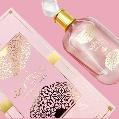 Perfume Al Wataniah Sabah Al Ward Sugar 100ml Original Importado - Fragrância Feminina Premium Árabe Eau de Parfum