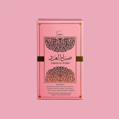 Perfume Al Wataniah Sabah Al Ward Sugar 100ml Original Importado - Fragrância Feminina Premium Árabe Eau de Parfum