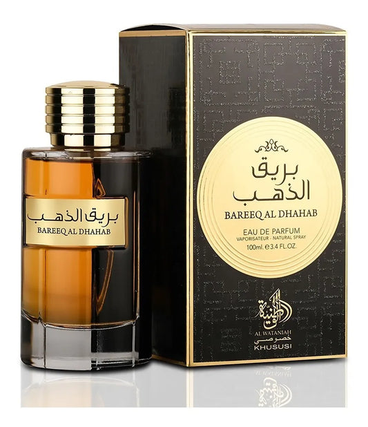 Perfume Al Wataniah Bareeq Al Dhahab 100ml Original Importado - Fragrância Unissex Premium Árabe Eau de Parfum
