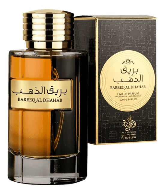 Perfume Al Wataniah Bareeq Al Dhahab 100ml Original Importado - Fragrância Unissex Premium Árabe Eau de Parfum