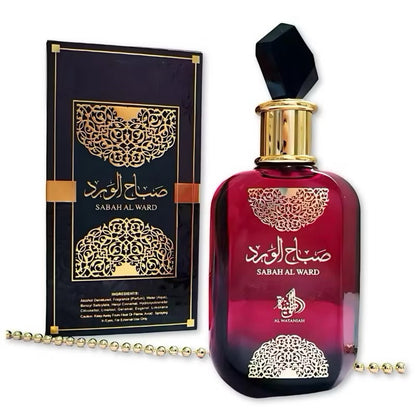 Perfume Al Wataniah Sabah Al Ward 100ml Original Importado - Fragrância Feminina Premium Árabe Eau de Parfum