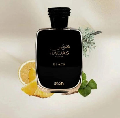 Perfume Rasasi Hawas for Him 100ml Original Importado - Fragrância Masculina Premium Árabe Eau de Parfum